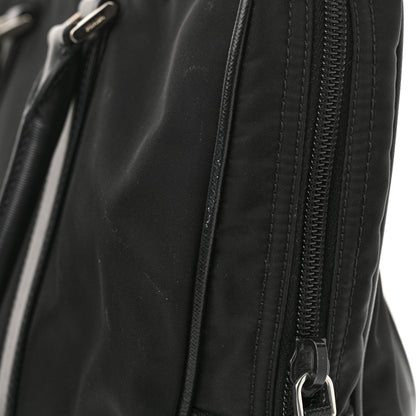 Prada Tessuto Nylon Saffiano Metal Triangle Logo Work Bag Black 10 of 10