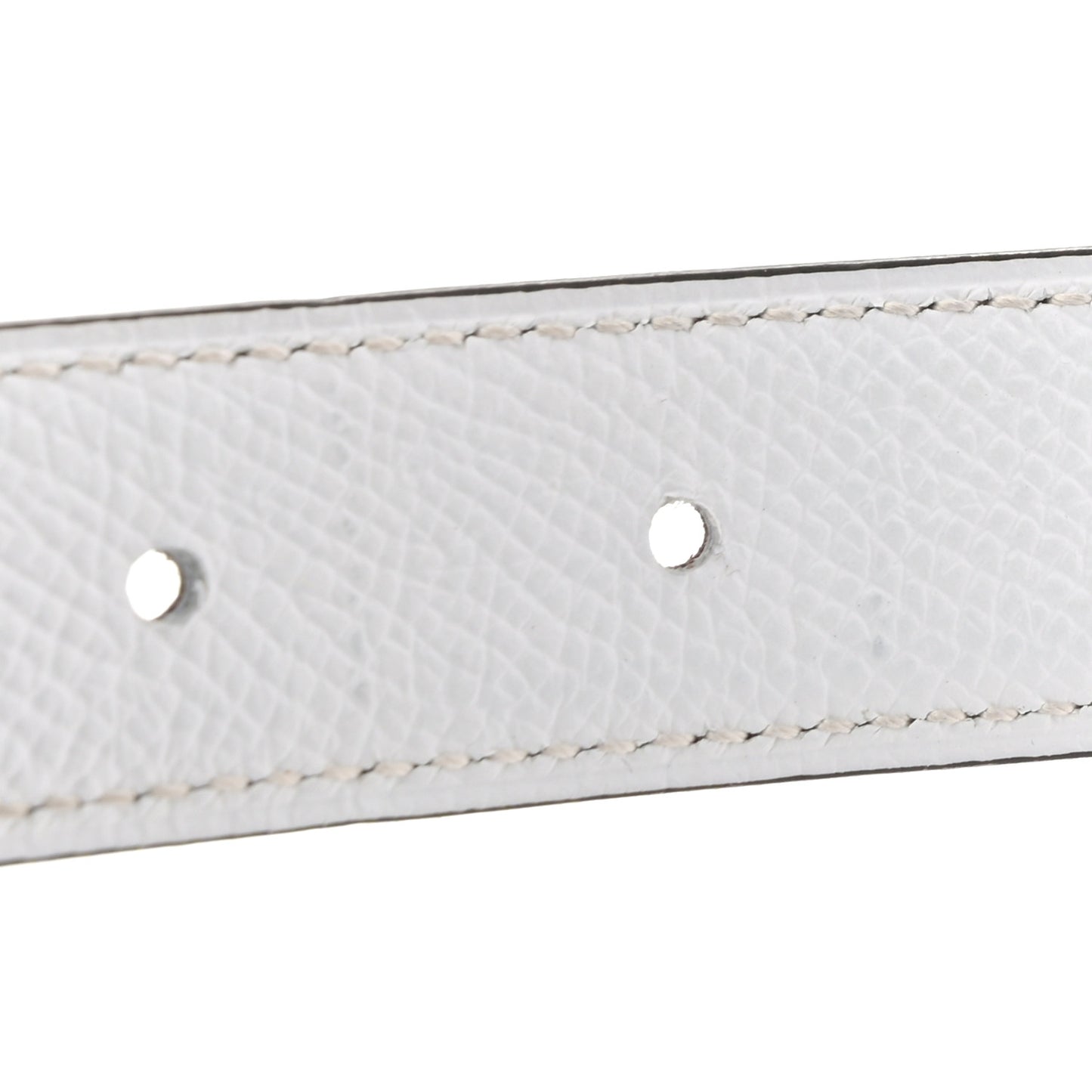 Epsom Swift 24mm Mini Constance H Belt 90 36 White Etoupe