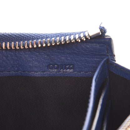 Givenchy Sugar Goatskin Pandora Half Zip Long Wallet Medium Blue 7 of 10