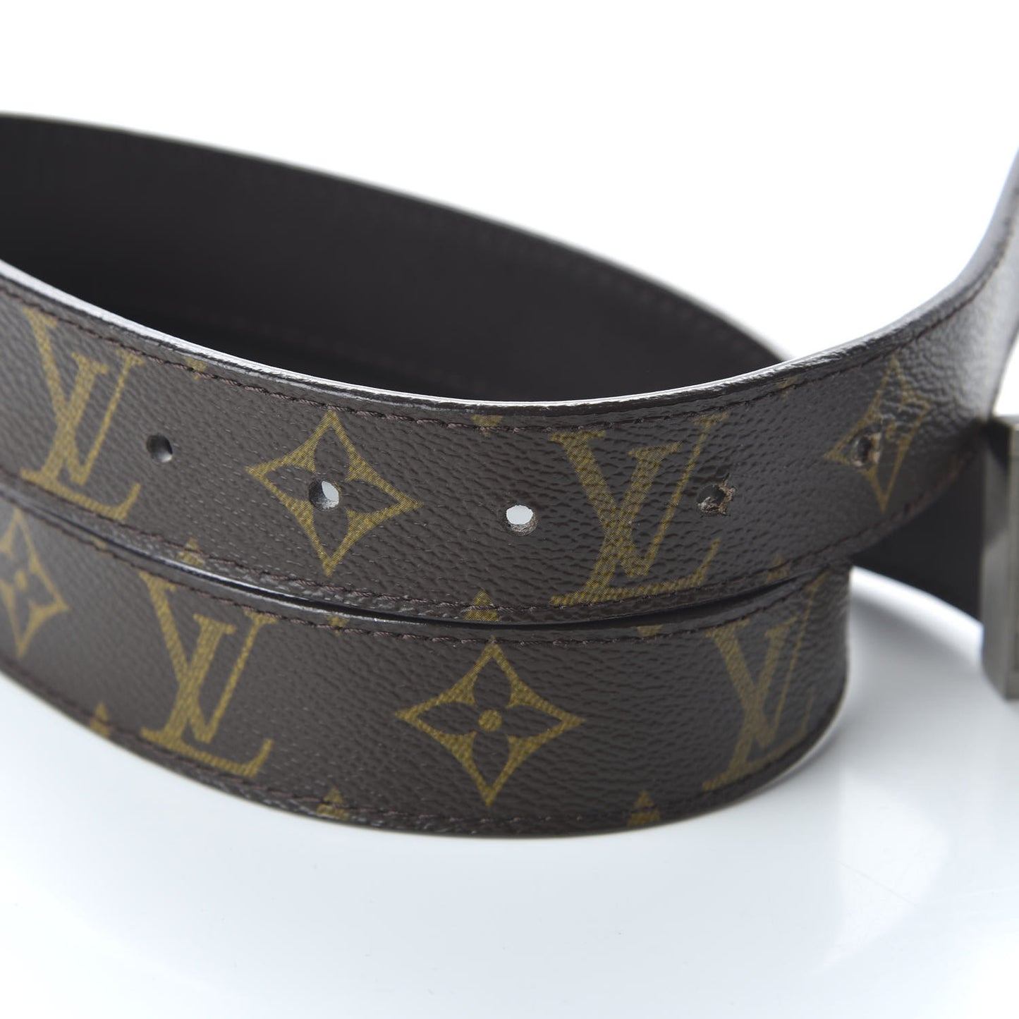 Monogram LV Cut Reversible Belt 80 32