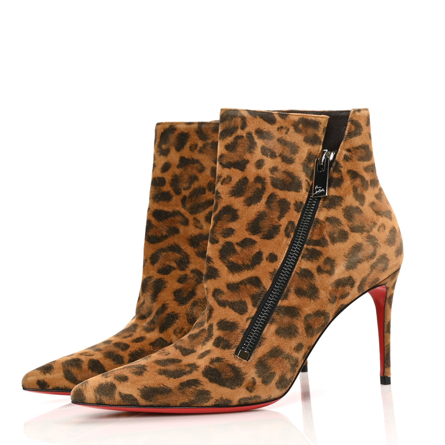 Veau Velours Kitty Birgikate 85 Ankle Boots 36.5 Leopard