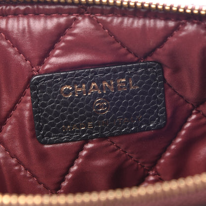 Chanel Caviar Quilted Medium Cosmetic Case Black 6 of 8