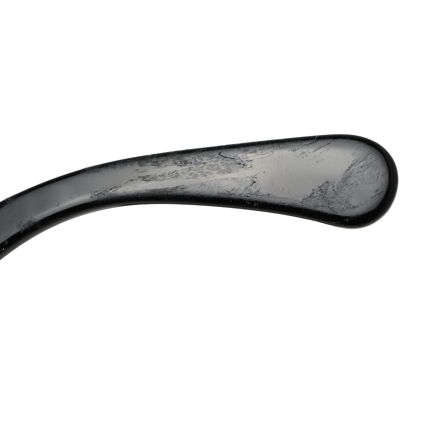 Acetate Crystal CC Shield Sunglasses 5497-B-A Black