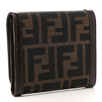 Fendi Zucca Compact Wallet Tobacco 3 of 9