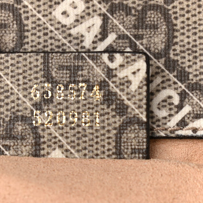 Gucci X BALENCIAGA GG Supreme Monogram Web Logo Print Mini Horsebit 1955 Shoulder Bag Beige Ebony 7 of 10