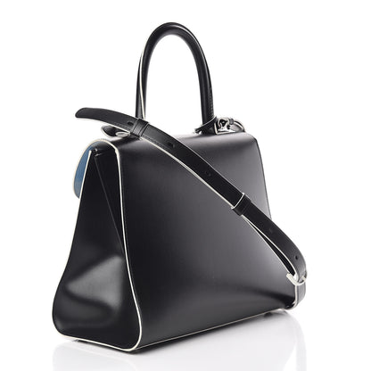 Delvaux Box Calfskin Ribbons Dans Les Nuages MM Brillant Satchel Black 3 of 10