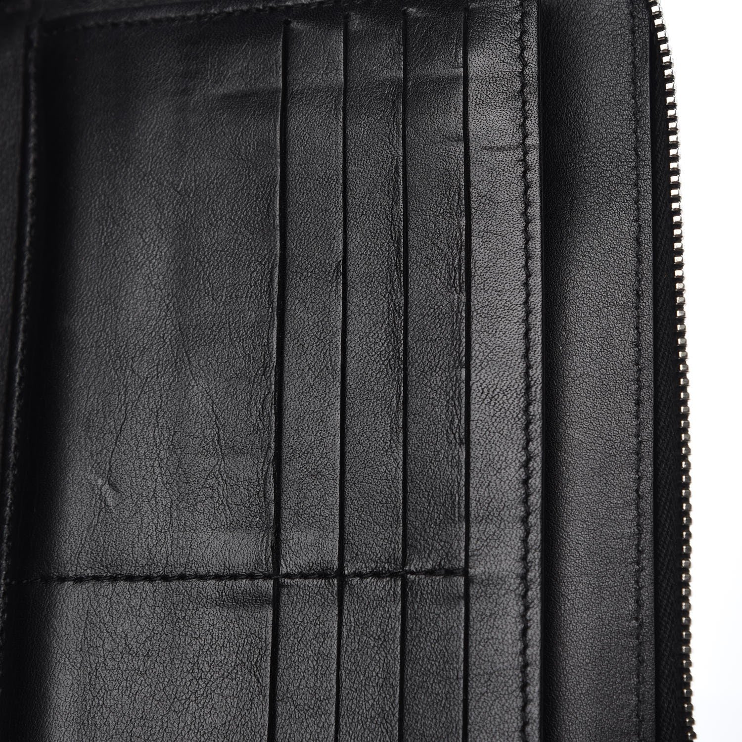 Chanel Patent Quilted Large Zip Around Organizer Wallet So Black 9 of 10