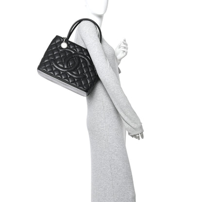 Chanel Caviar Quilted Medallion Tote Black 2 of 10
