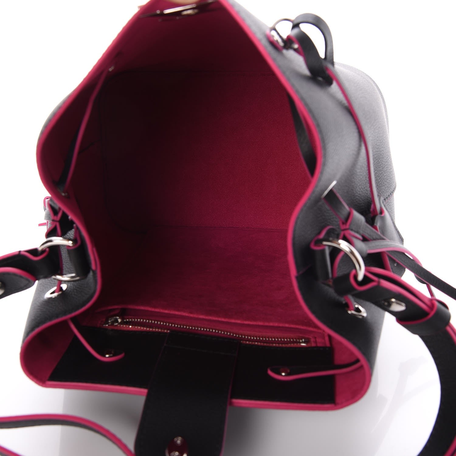 Louis Vuitton Calfskin Lockme Bucket Black 5 of 8