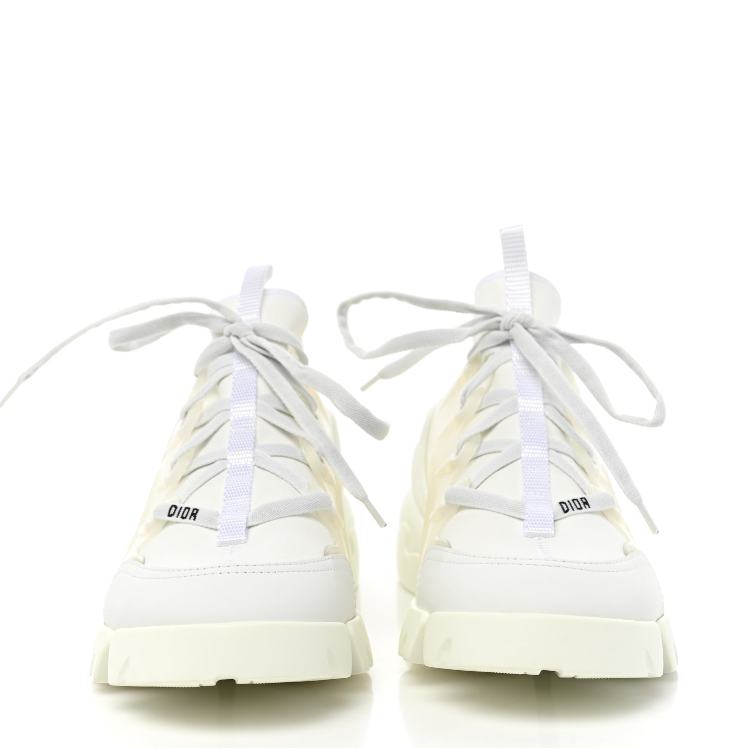 Christian Dior Technical Fabric Rubber Womens D-Connect Sneakers 40 White 2 of 9