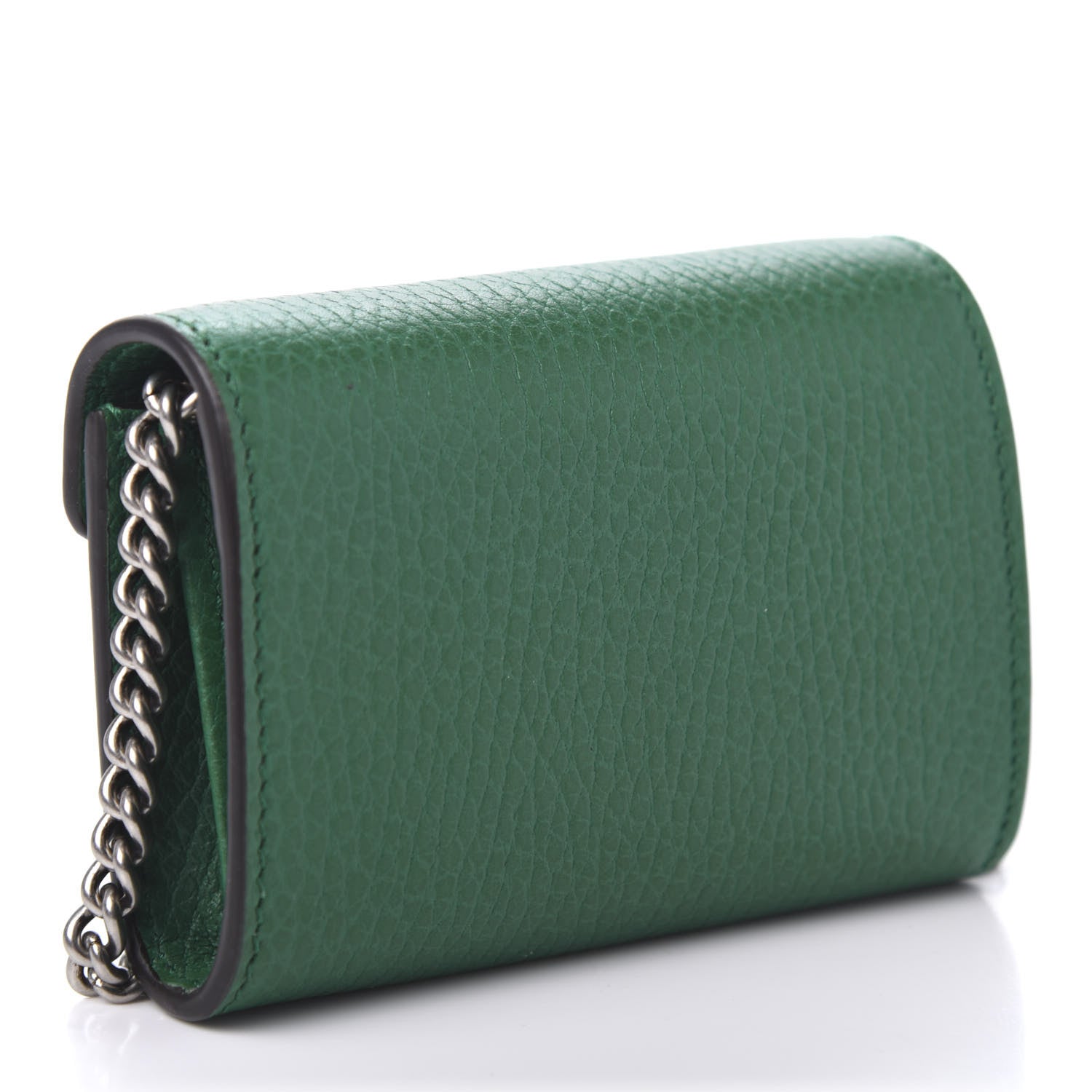 Gucci Calfskin Dionysus Coin Purse Emerald 3 of 10
