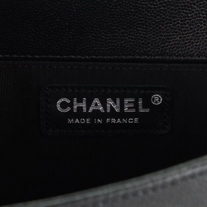 Chanel Caviar Quilted Medium Boy Flap So Black 6 of 7