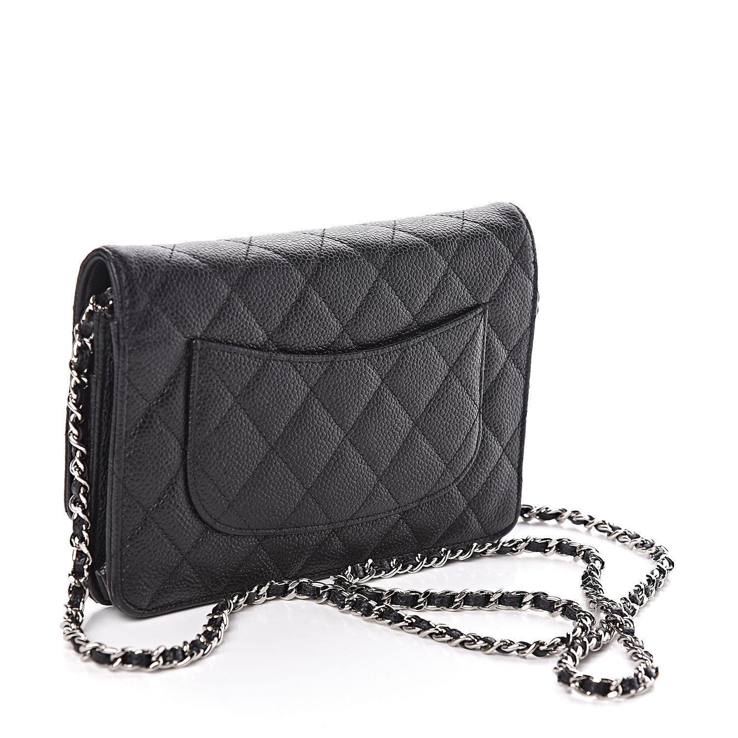 Chanel Caviar Quilted Wallet On Chain WOC Black 3 of 12