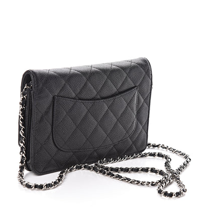 Chanel Caviar Quilted Wallet On Chain WOC Black 3 of 12