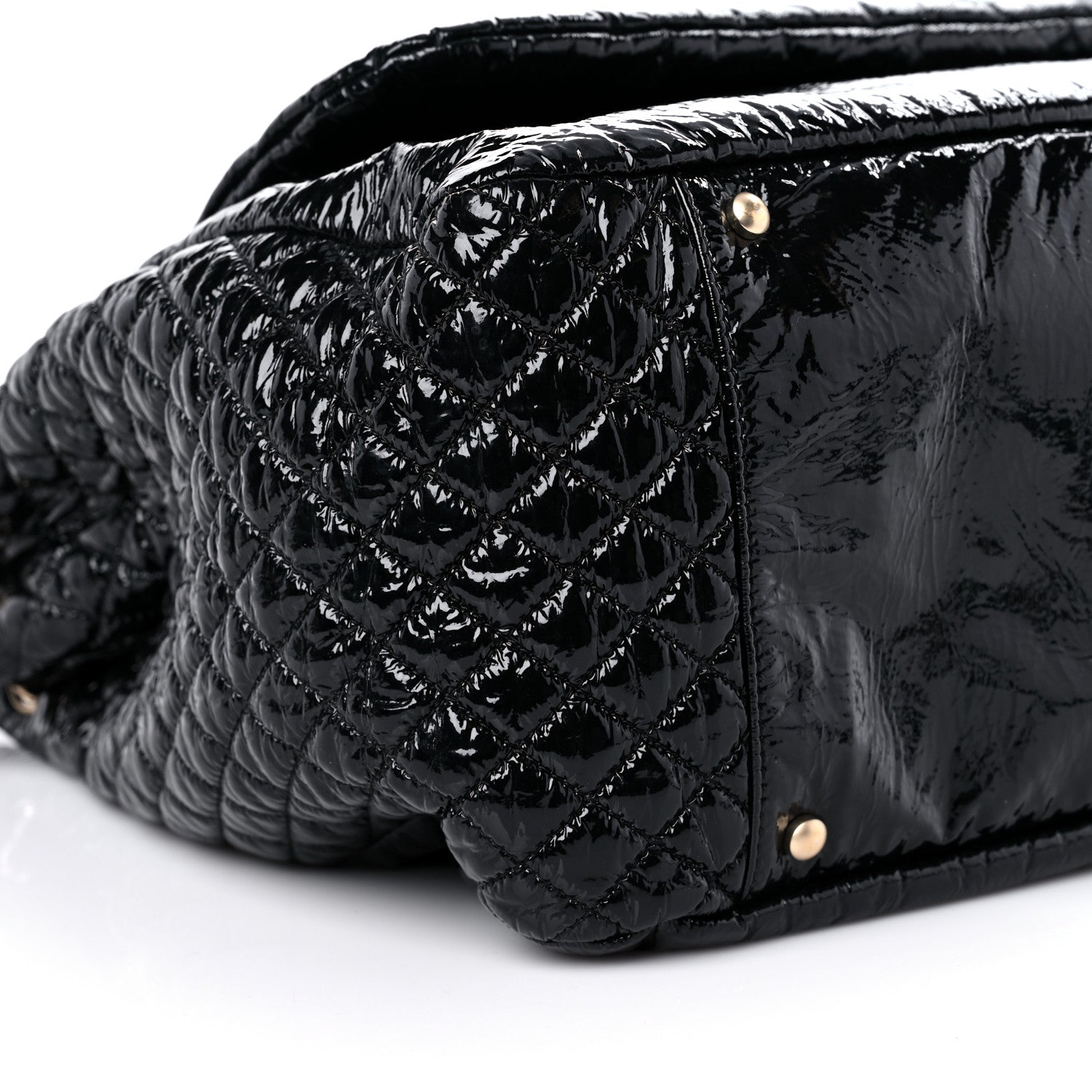 Chanel Vinyl XL Rock and Chain Flap Black 8 of 14