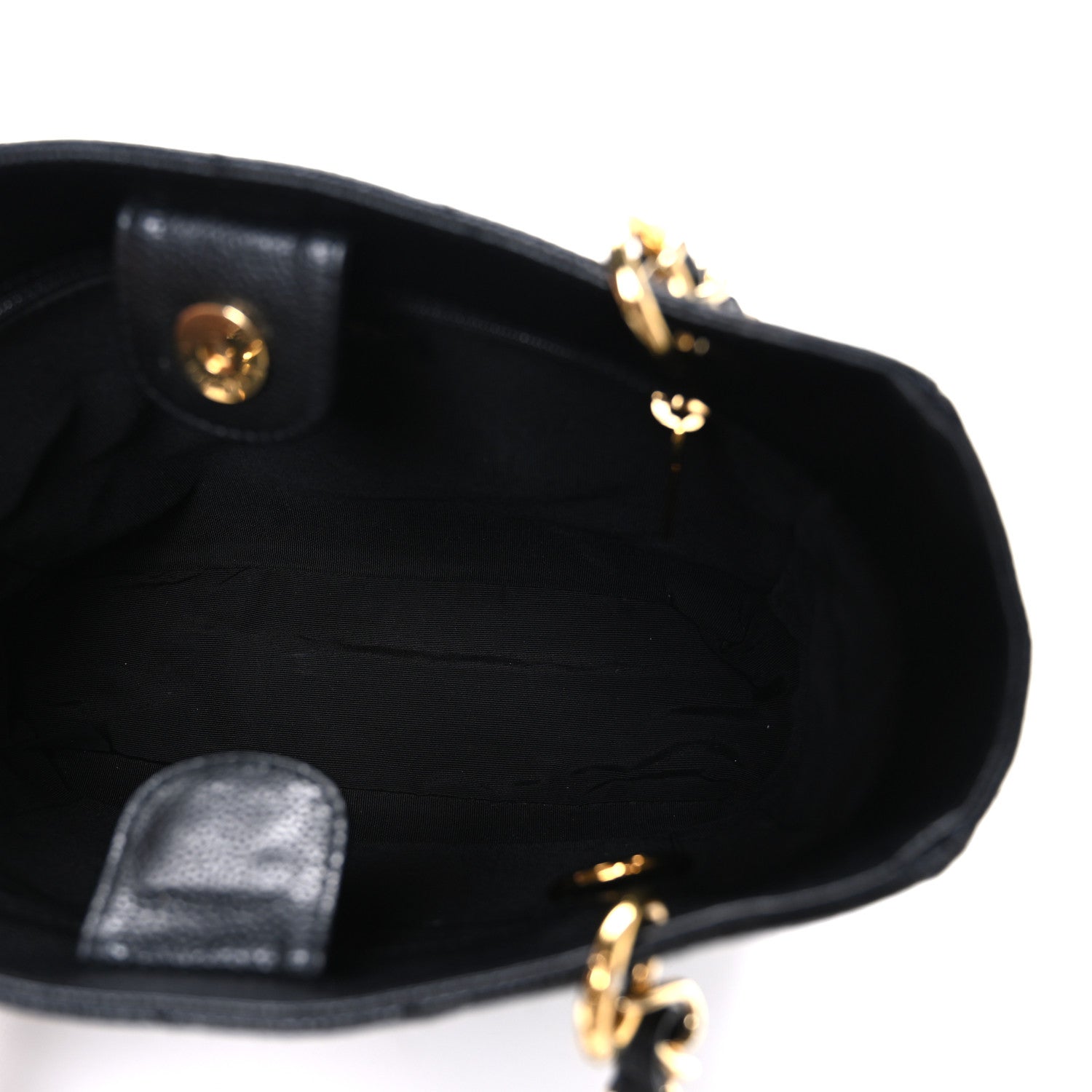 Chanel Caviar Quilted Petit Shopping Tote PST Black 5 of 10