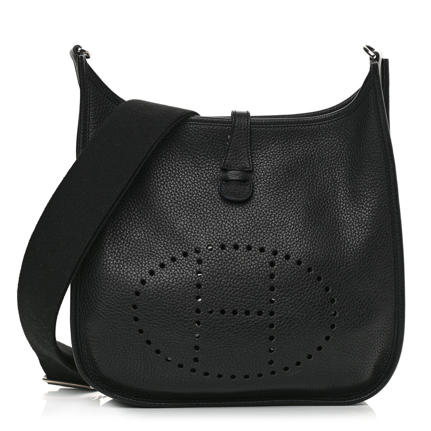 Hermes Taurillon Clemence Evelyne III PM Black 1 of 12