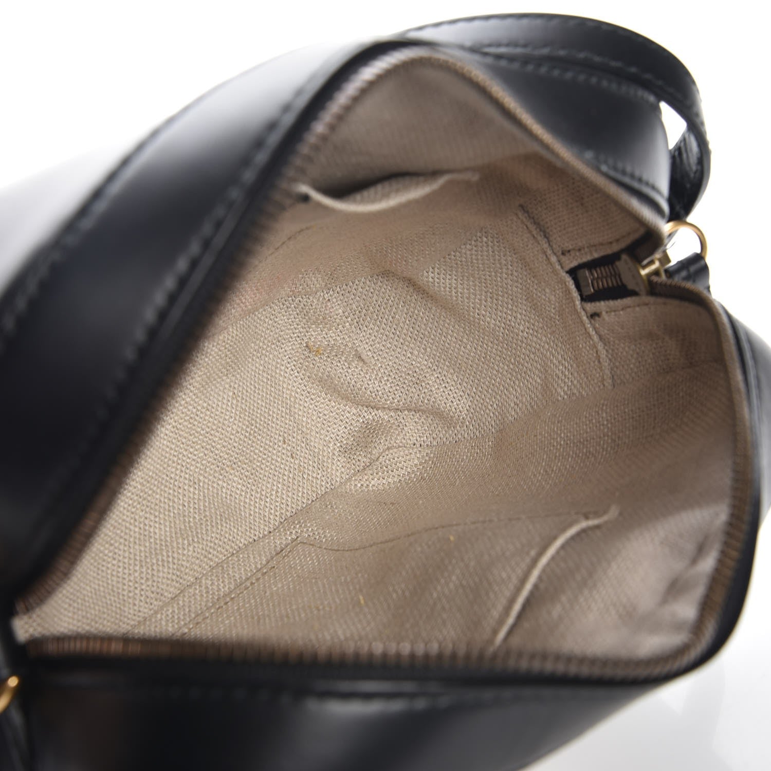 Gucci Calfskin Web Small Webby Bee Shoulder Bag Black 5 of 8
