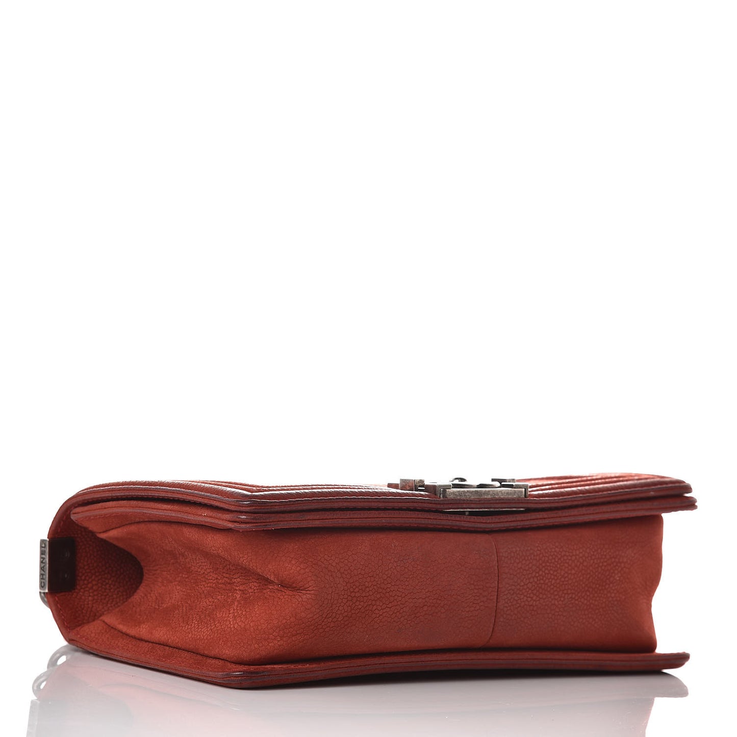 Iridescent Caviar Quilted Medium Boy Flap Red