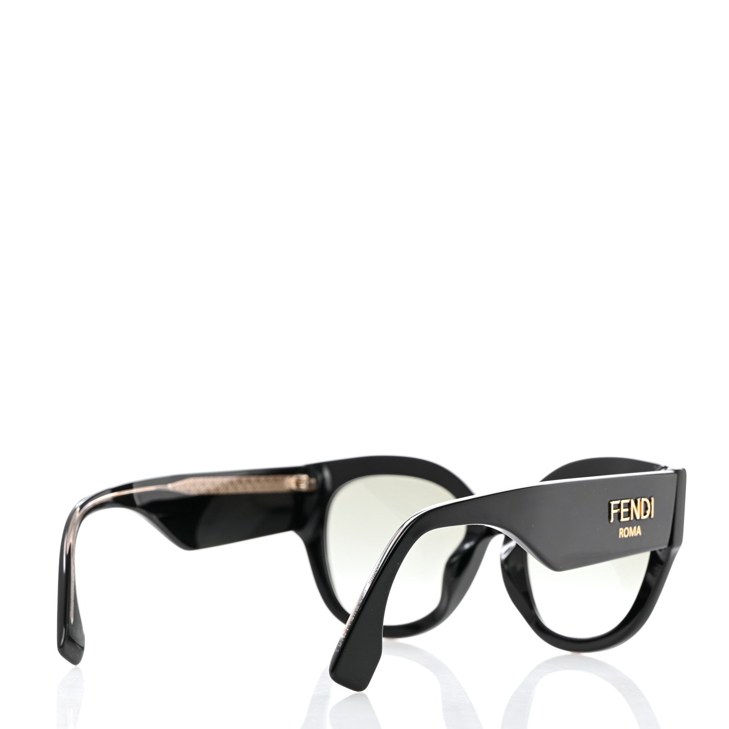 Fendi Acetate Cat Eye Sunglasses FF0452 Black 4 of 6
