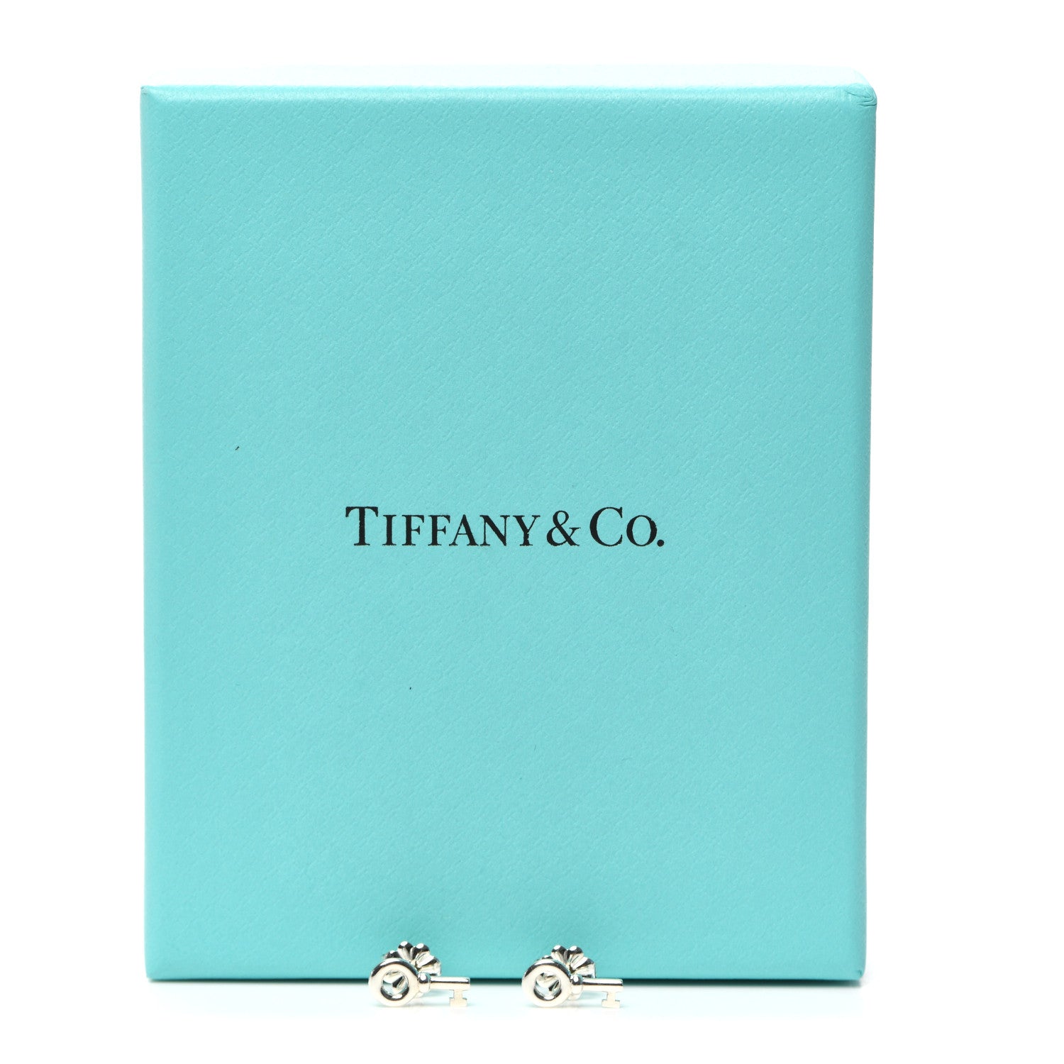 Tiffany Sterling Silver Key Earrings 5 of 5