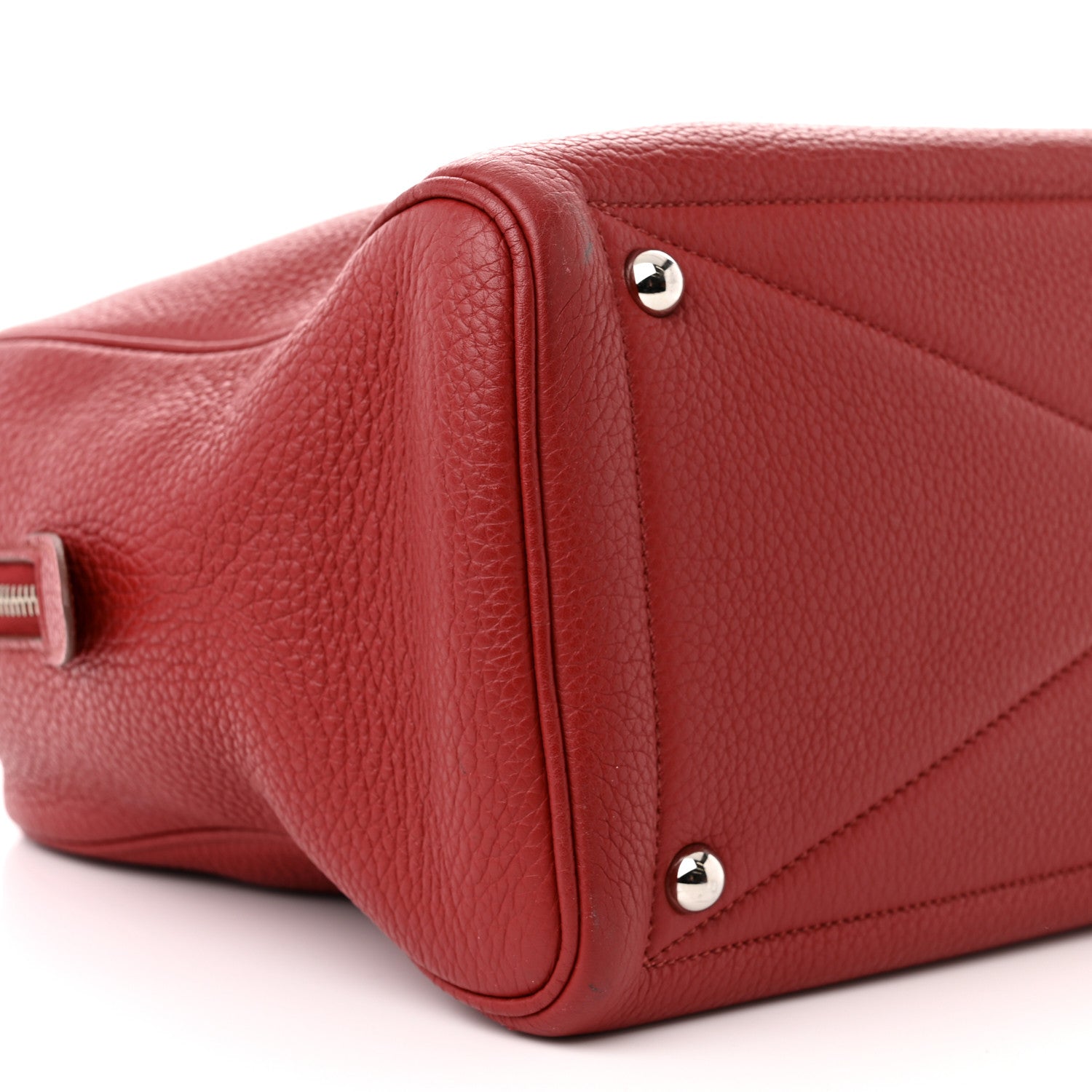 Hermes Taurillon Clemence Victoria 35 Rouge Garance 9 of 16