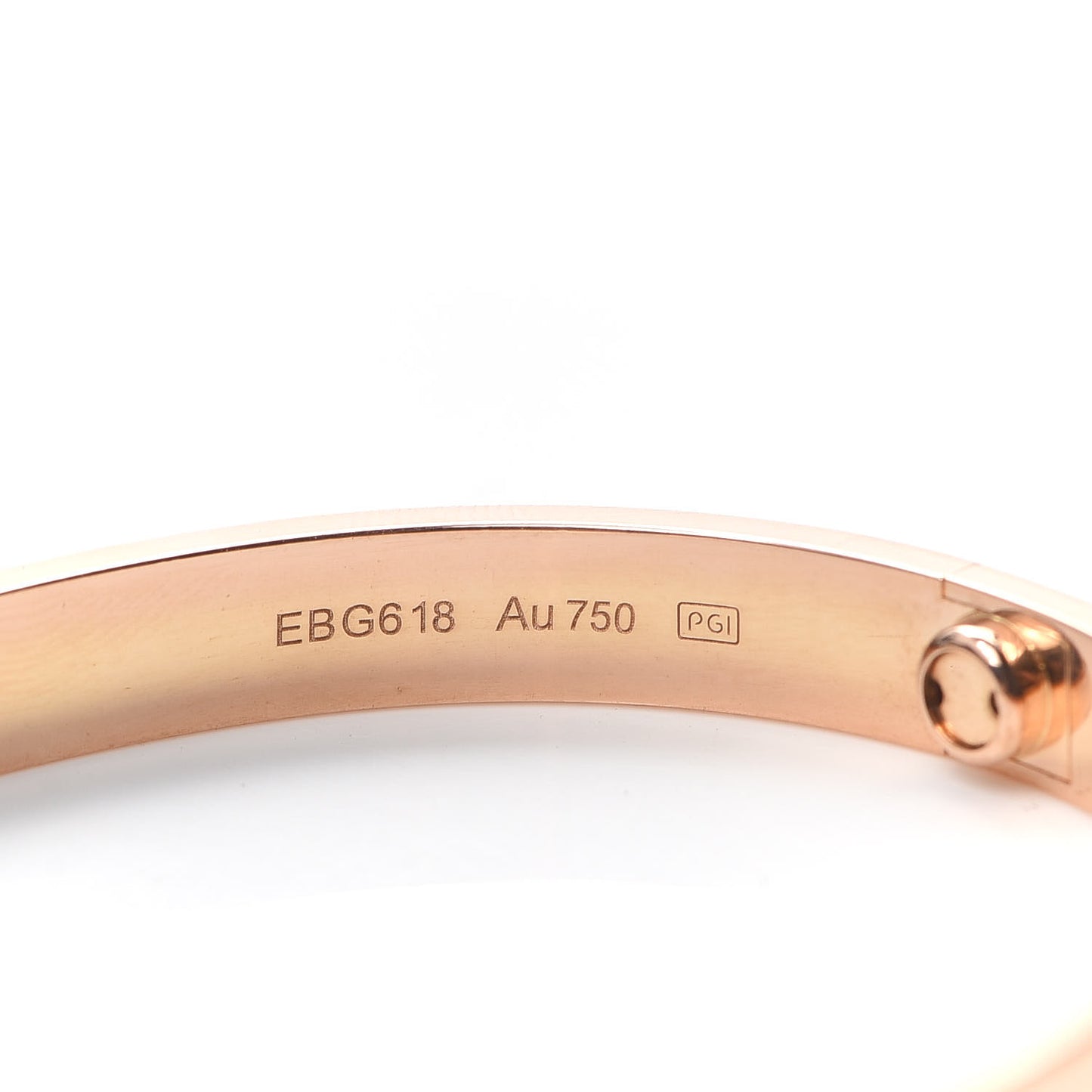 18K Pink Gold LOVE Bracelet 17