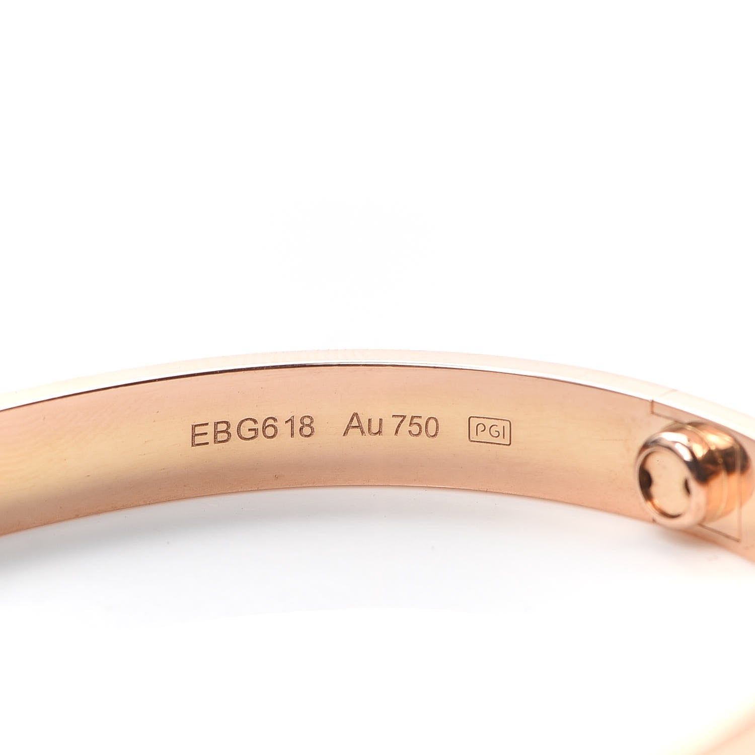 Cartier 18K Pink Gold LOVE Bracelet 17 6 of 7