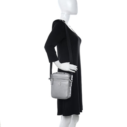 MCM Visetos Klassik Mini Crossbody Bag Silver 2 of 9