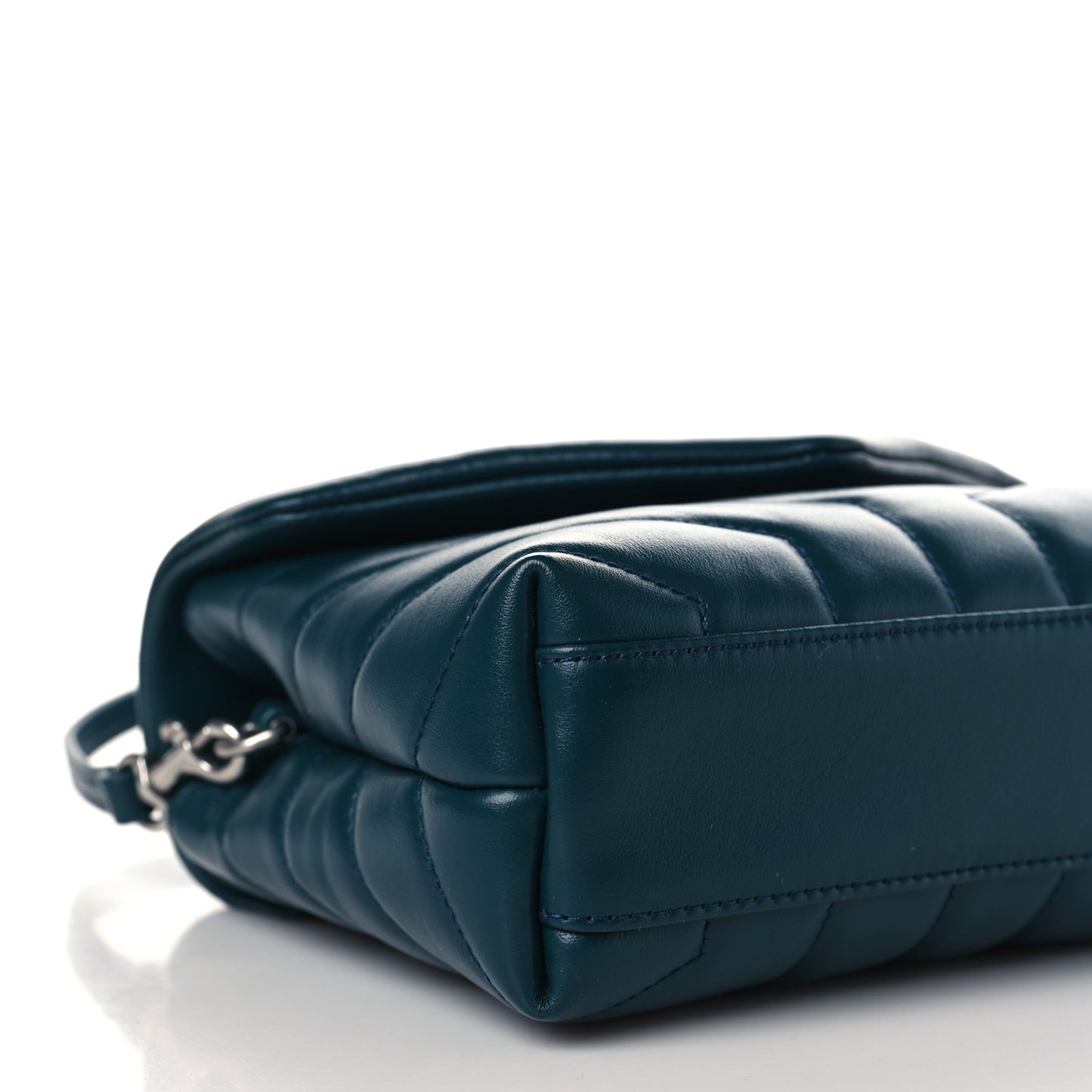 Calfskin Y Quilted Monogram Toy Loulou Satchel Dark Turquoise