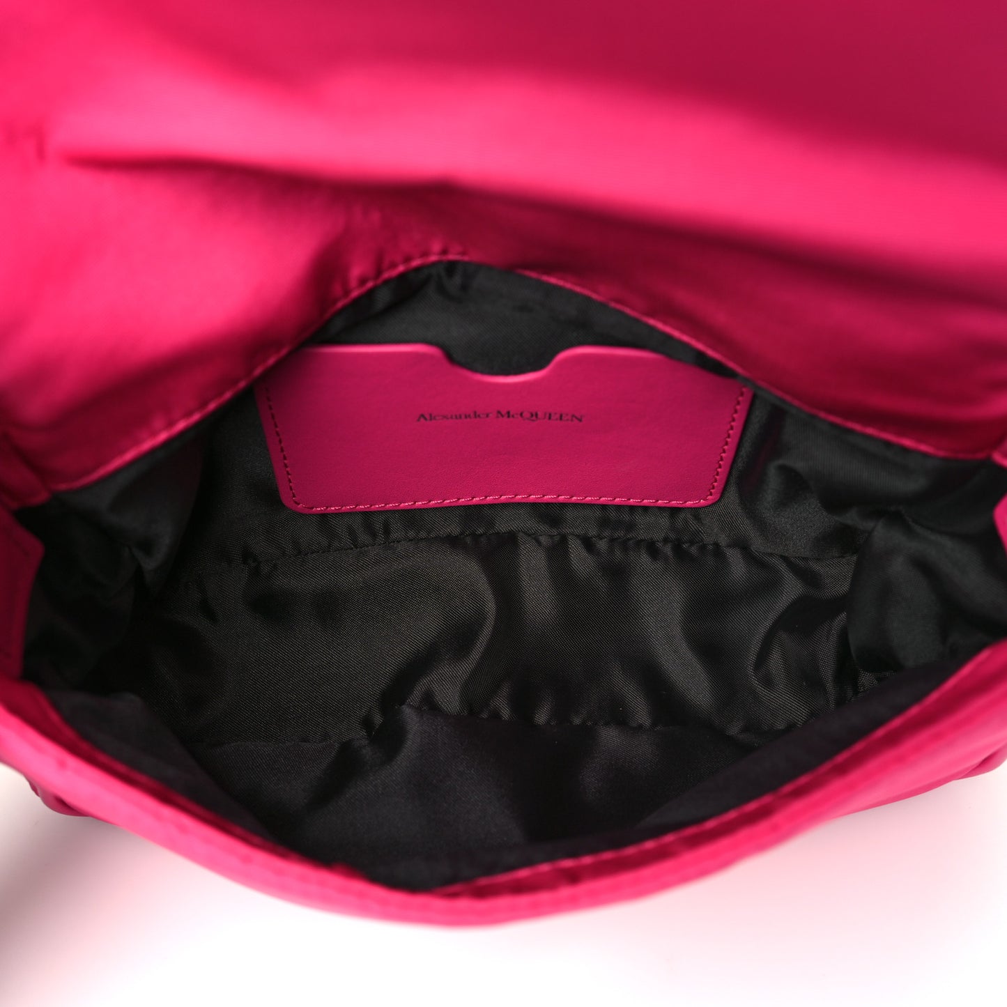 Nylon Graffiti Skull Small Crossbody Bag Pink