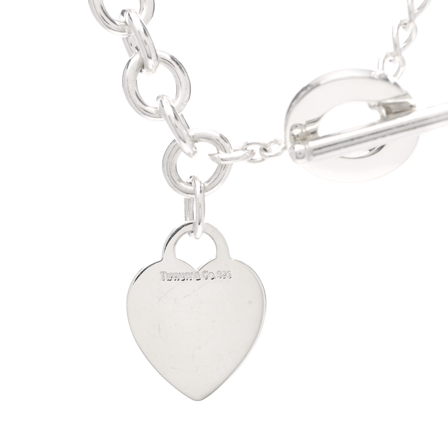 Tiffany Sterling Silver Heart Tag Toggle Necklace 4 of 4