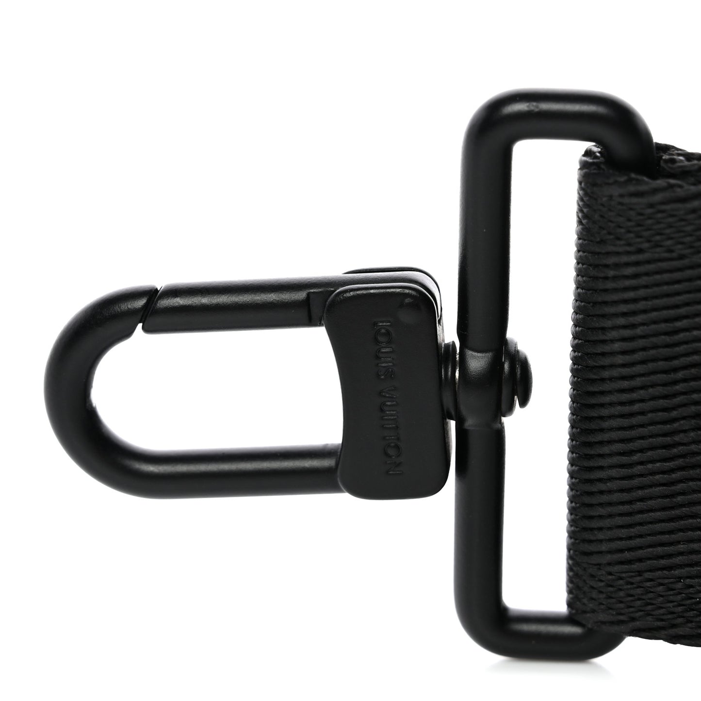 Jacquard Canvas Keepall Bandouliere Adjustable Shoulder Strap Black