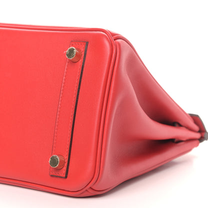 Hermes Swift Birkin 25 Rouge De Coeur 9 of 11