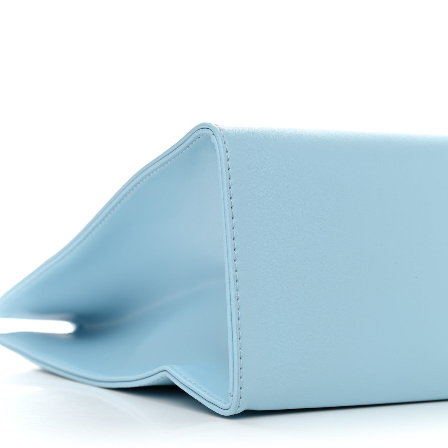 Vegan Leather Medium Shopping Bag Pool Blue