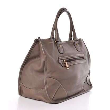 Prada Cervo Deerskin Tote Bambu 4 of 18