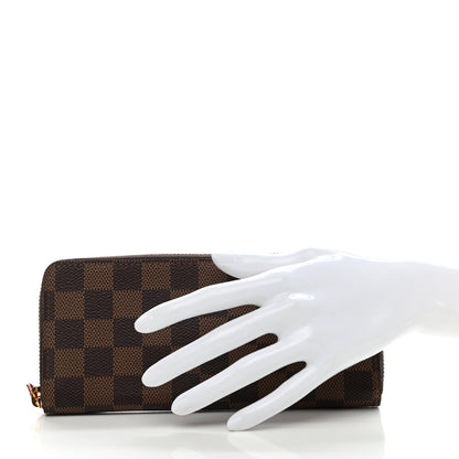 Louis Vuitton Damier Ebene Clemence Wallet Cherry 2 of 7