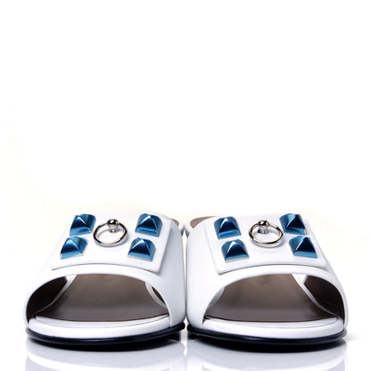 Hermes Calfskin Dreamy Sandals 38 White 2 of 11
