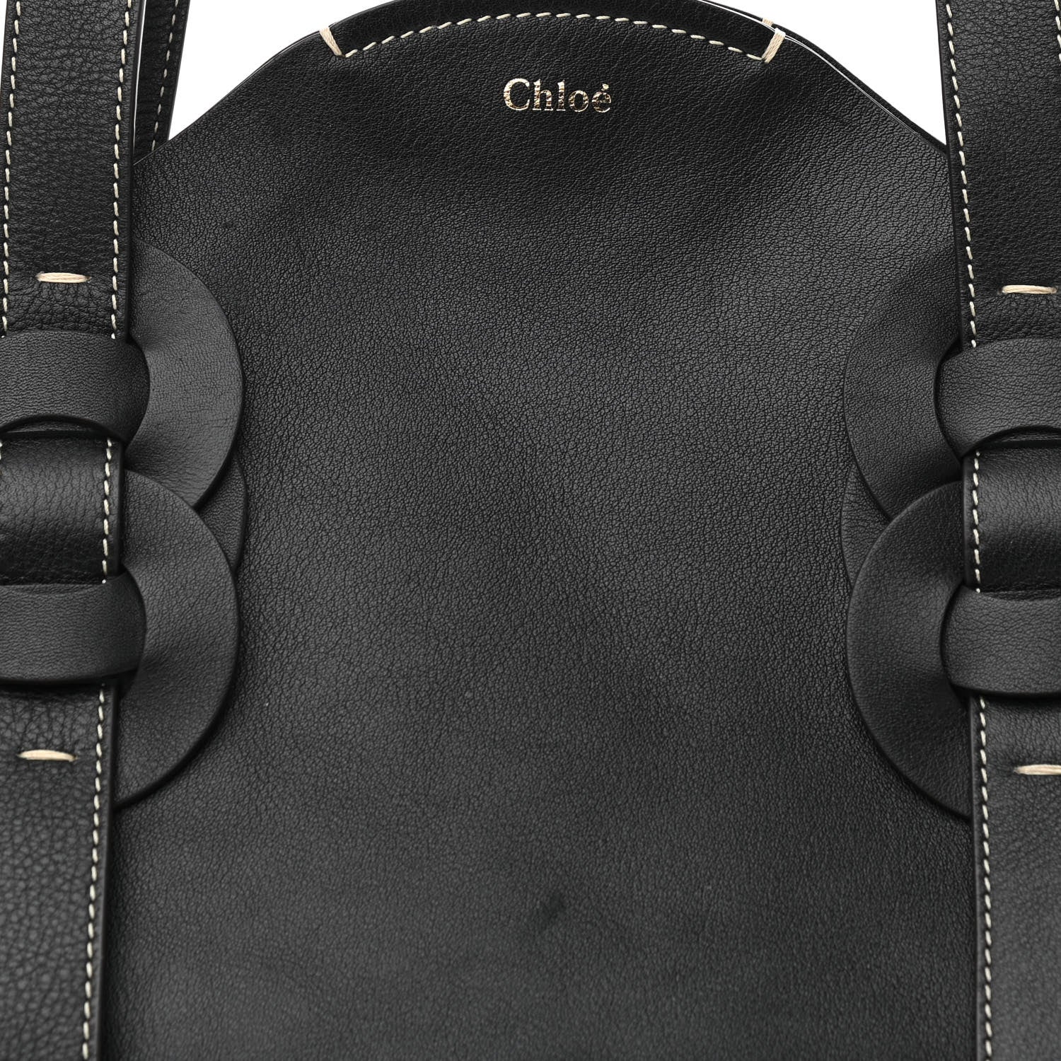 Chloe Small Grain Smooth Calfskin Medium Darryl Tote Black 8 of 13