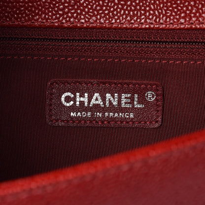 Chanel Caviar Quilted New Medium Boy Flap Red 6 of 7