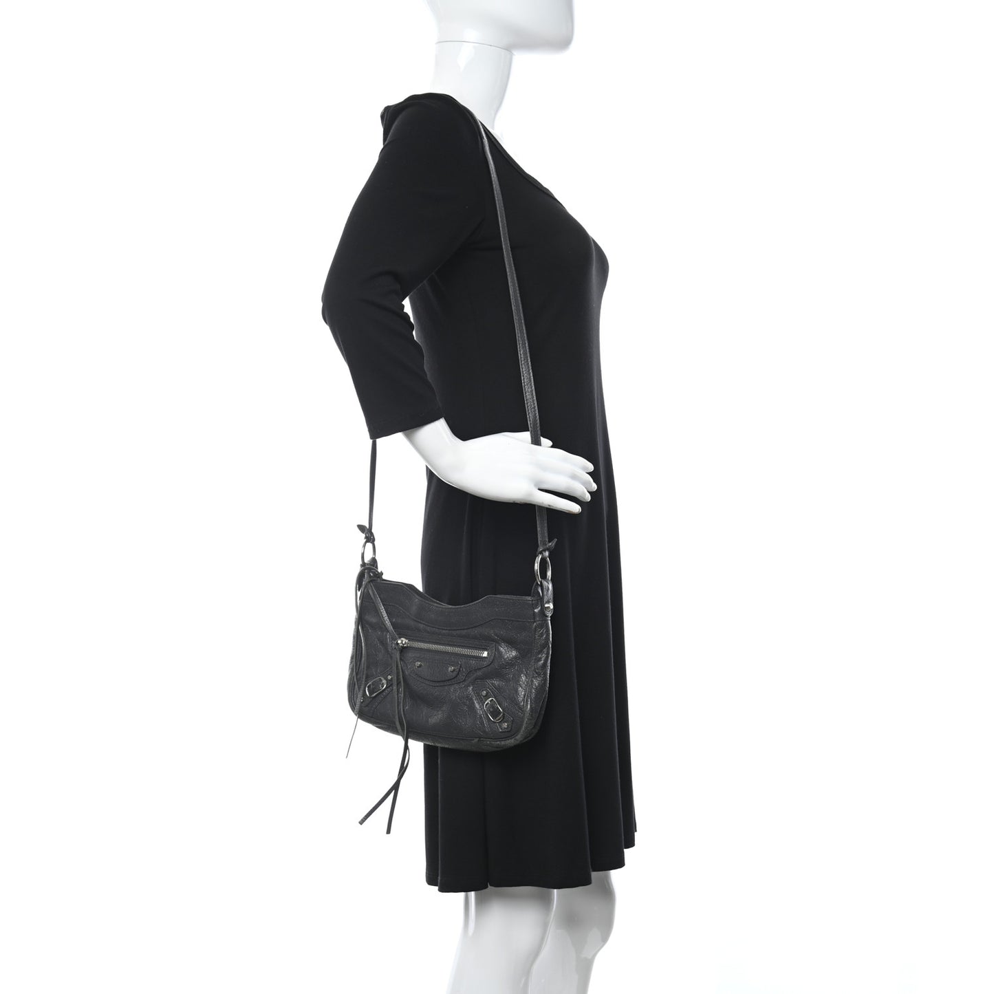 Agneau Classic Hardware Hip Gris Fossile