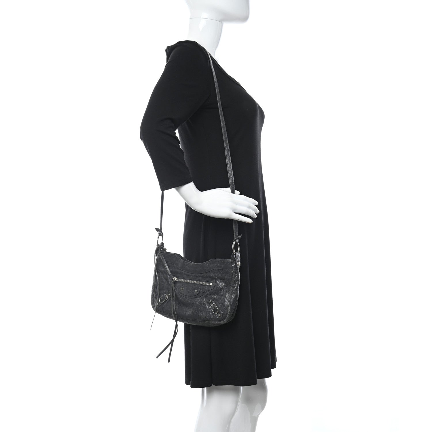 Balenciaga Agneau Classic Hardware Hip Gris Fossile 2 of 8