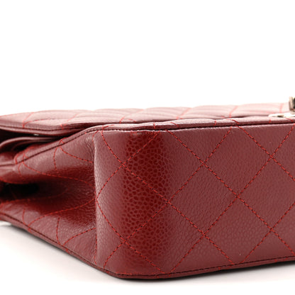 Chanel Caviar Quilted Medium Double Flap Burgundy 9 of 10