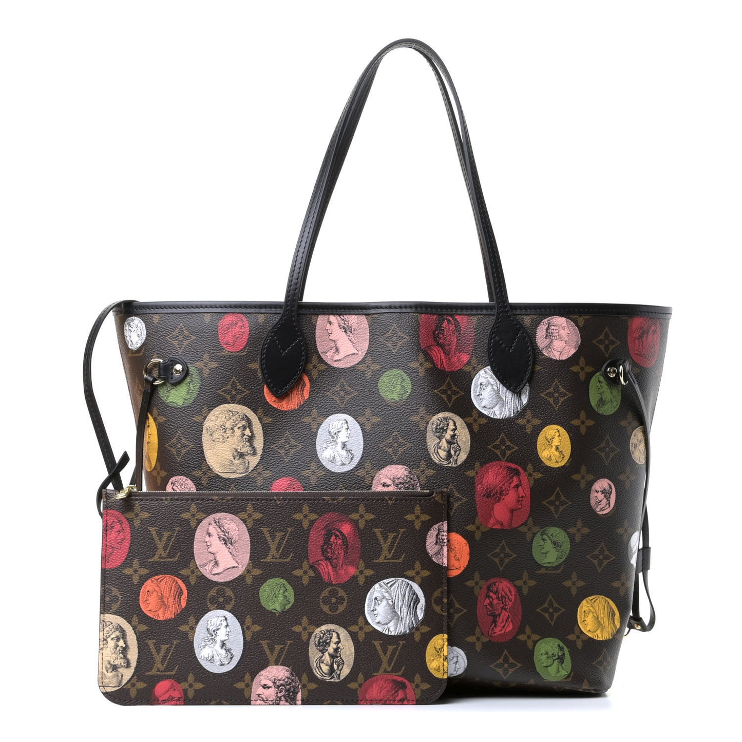 X FORNASETTI Monogram Cameo Neverfull MM