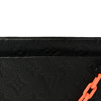Louis Vuitton Taurillon Monogram Uniformes Solar Ray Soft Pochette Volga Belt Bag Black 6 of 8