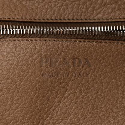 Prada Vitello Daino Embossed Logo Shopping Tote Noisette 6 of 10