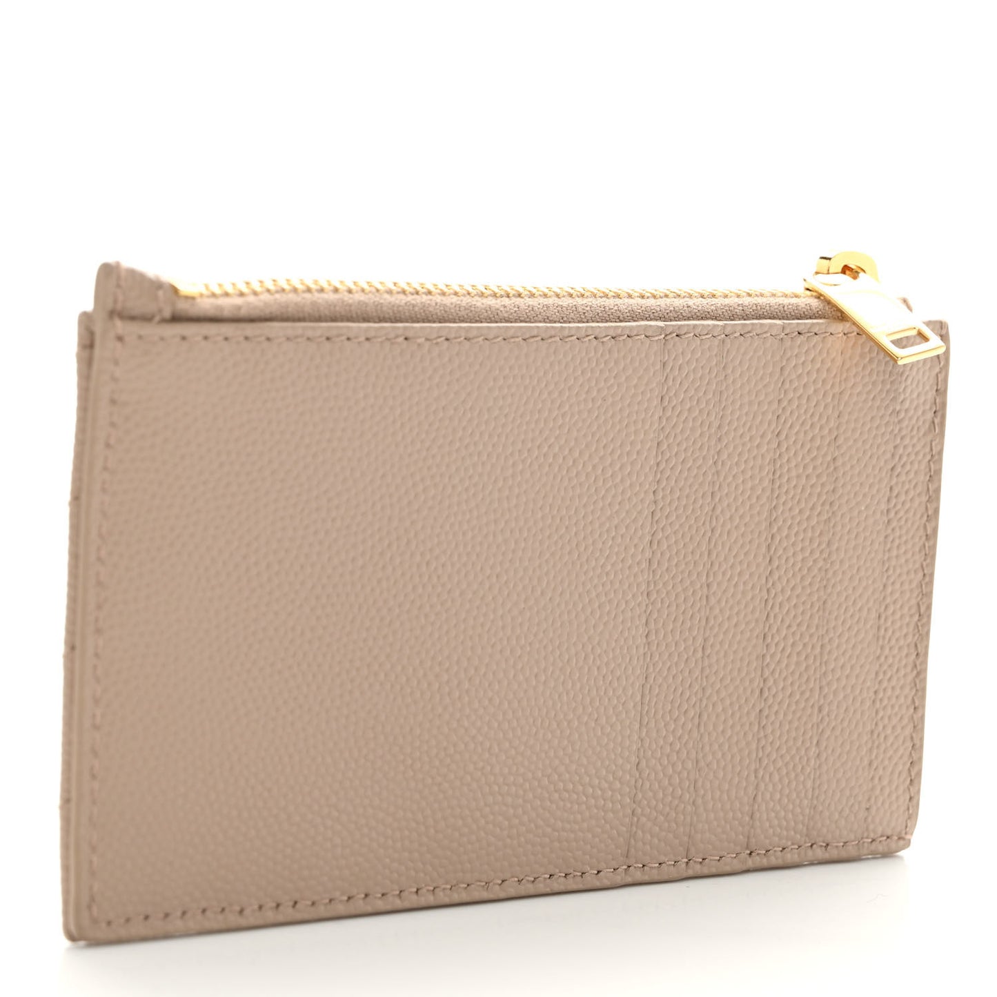 Monogram Grain de Poudre 5 Fragments Zip Pouch Card Holder Dark Beige