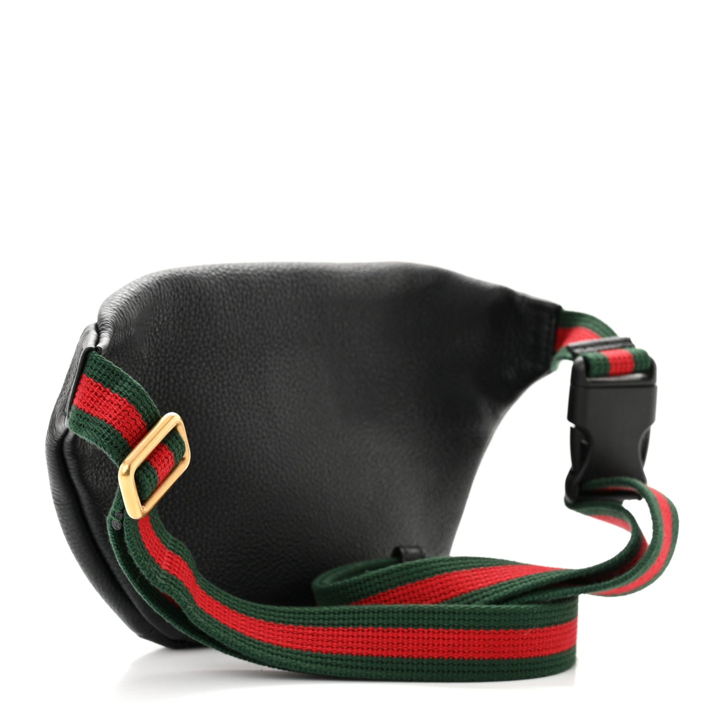 Grained Calfskin Small Logo Belt Bag Black