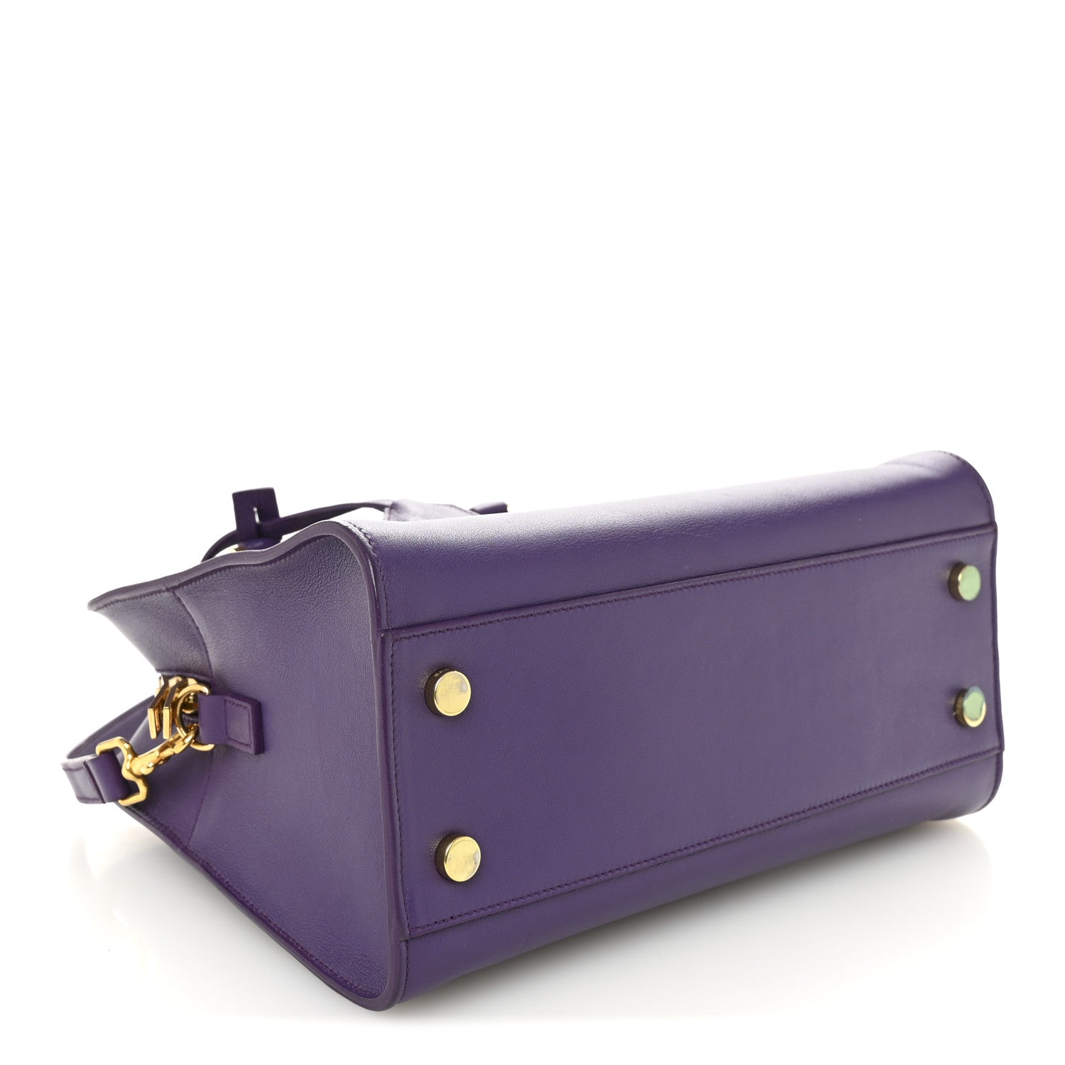 Saint Laurent Calfskin Monogram Baby Cabas Purple 1854845