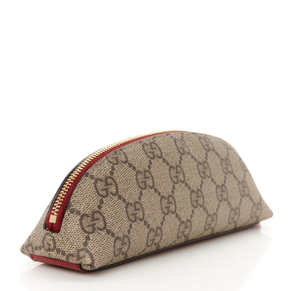 Gucci GG Supreme Monogram Cat Pencil Case Beige Ebony 3 of 11